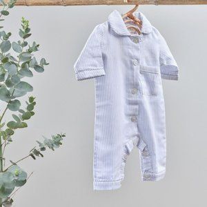 Khasto Baby Onesie - Blue Stripes
